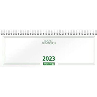 BRUNNEN Calendario settimanale modello 772 2023 formato foglio 29,7 x 10,5 cm, bianco BRUNNEN Calendario settimanale modello 772 2023 formato foglio 29,7 x 10,5 cm, bianco