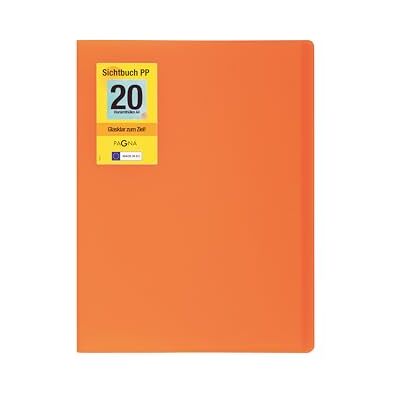Pagna School Portalistino formato A4, in polipropilene, colore: Arancione Pagna School Portalistino formato A4, in polipropilene, colore: Arancione