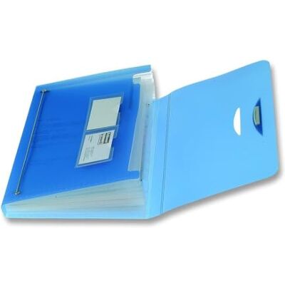 Fellowes Leonardi Cartelle Soffietto a 12 Scomparti, Blu Fellowes Leonardi Cartelle Soffietto a 12 Scomparti, Blu