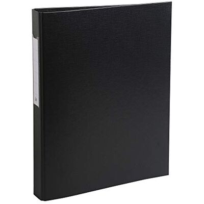 Exacompta Conf. da 10 Raccoglitori Foderati Polipropilene 2 Anelli Tondi 25 mm in Terza di Copertina Dorso 40 mm F.to Esterno 25.5x32 cm per A4 Colore Nero Exacompta Conf. da 10 Raccoglitori Foderati Polipropilene 2 Anelli Tondi 25 mm in Terza di Copertina Dorso 40 mm F.to Esterno 25.5x32 cm per A4 Colore Nero