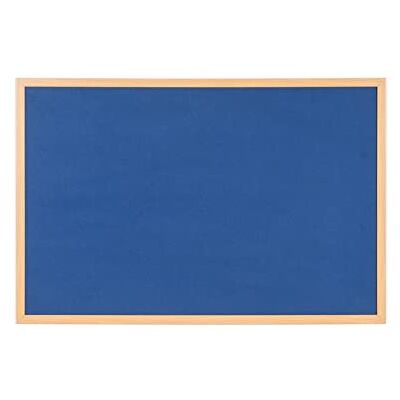 Bi-Office Pannello Ecologico In Feltro Blu Earth, Bacheca Per Avvisi In Feltro Con Look In Legno Ecologico e Cornice In Legno Quercia, 90 x 60 cm Bi-Office Pannello Ecologico In Feltro Blu Earth, Bacheca Per Avvisi In Feltro Con Look In Legno Ecologico e Cornice In Legno Quercia, 90 x 60 cm