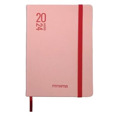 Mitama Agenda ROSA ROSSO Planner Settimanale 18 mesi Settembre 2023 – Febbraio 2025-158 pagine + 50 contenuti extra- Tasca Interna + Matita Coordinata 15 x 21 cm Mitama Agenda ROSA ROSSO Planner Settimanale 18 mesi Settembre 2023 – Febbraio 2025-158 pagine + 50 contenuti extra- Tasca Interna + Matita Coordinata 15 x 21 cm