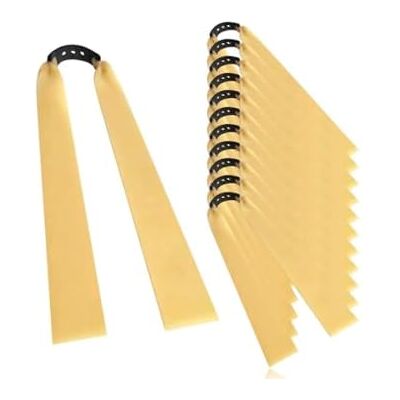 TJMWQQ Fasce di gomma di ricambio per fionda da pietra, 12 pezzi, 2,0 mm, per elastici piatti, spessi, catapulte, elastici, ricambio professionale in lattice naturale TJMWQQ Fasce di gomma di ricambio per fionda da pietra, 12 pezzi, 2,0 mm, per elastici piatti, spessi, catapulte, elastici, ricambio professionale in lattice naturale