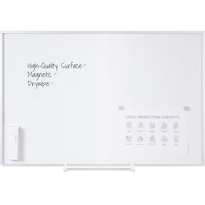 Bi-Office Maya New Generation Lavagna Superficie Magnetica in Acciaio Laccato, 90x60 cm, Bianco Bi-Office Maya New Generation Lavagna Superficie Magnetica in Acciaio Laccato, 90x60 cm, Bianco