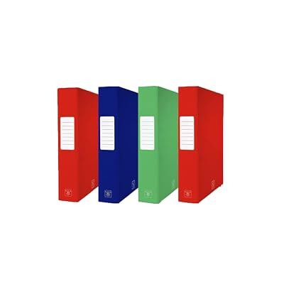 Pigna , Scatola da 4 cartelle portadocumenti LUX con elastico, portaprogetti D5 Pigna , Scatola da 4 cartelle portadocumenti LUX con elastico, portaprogetti D5