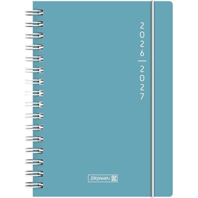 BRUNNEN Schülerkalender 2026/2027 "Plain Blue" A5, Kunststoff BRUNNEN Schülerkalender 2026/2027 "Plain Blue" A5, Kunststoff