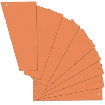 herlitz Strisce di separazione, a forma trapezoidale, 120 x 230 mm arancione Orange 100 pezzi herlitz Strisce di separazione, a forma trapezoidale, 120 x 230 mm arancione Orange 100 pezzi