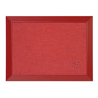 Bi-Office Pannello Per Avvisi Kamashi Medina, Cornice in MDF, Bacheca Per L'Uso Con Puntine, 60x45, In Tessuto Rosso Bi-Office Pannello Per Avvisi Kamashi Medina, Cornice in MDF, Bacheca Per L'Uso Con Puntine, 60x45, In Tessuto Rosso