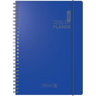 BRUNNEN Termin- & Unterrichtsplaner 2026/2027 A4, Kunststoff, blau BRUNNEN Termin- & Unterrichtsplaner 2026/2027 A4, Kunststoff, blau