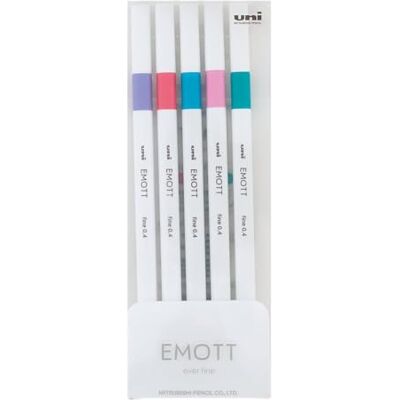 OSAMA Emott Pennarelli Punta Fine 0.4 mm, Set Colori Assortiti con 5 Fineliner per Bullet Journal Disegno Lettering Altro Prodotto Cartoleria Cancelleria Waterproof Resistente alla Luce, non Sbava OSAMA Emott Pennarelli Punta Fine 0.4 mm, Set Colori Assortiti con 5 Fineliner per Bullet Journal Disegno Lettering Altro Prodotto Cartoleria Cancelleria Waterproof Resistente alla Luce, non Sbava
