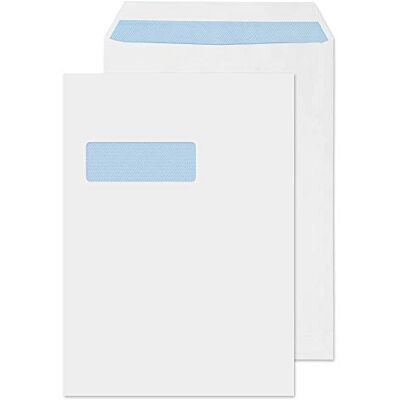 Blake Everyday 324 x 229 mm 100 g/m2 Tasca Autosigillante () Bianco, Confezione da 500 Blake Everyday 324 x 229 mm 100 g/m2 Tasca Autosigillante () Bianco, Confezione da 500