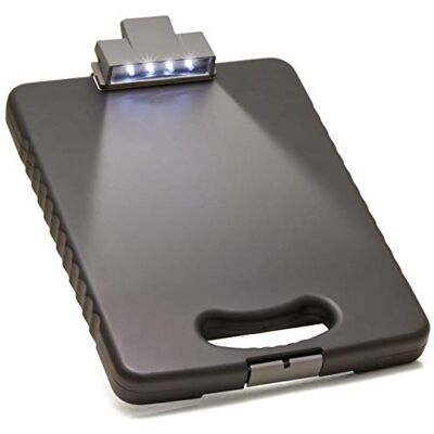 Officemate Deluxe Letter/A4 Size Tablet Clipboard Case with LED Light, Charcoal () Officemate Deluxe Letter/A4 Size Tablet Clipboard Case with LED Light, Charcoal ()