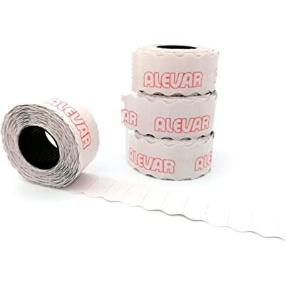 Alevar 26x12 Blister 10 Rotoli Etichette per Prezzatrice, Bianco Removibile, 1.000 Etichette per Rotolo, Totale 10.000 Etichette Alevar 26x12 Blister 10 Rotoli Etichette per Prezzatrice, Bianco Removibile, 1.000 Etichette per Rotolo, Totale 10.000 Etichette