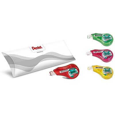 Pentel Bianchetto nastro mini 5,0 mm x 6 metri set 4 pz colori assortiti Pentel Bianchetto nastro mini 5,0 mm x 6 metri set 4 pz colori assortiti