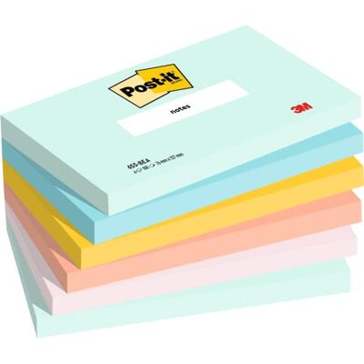 Post-It Foglietti, Collezione Beachside, Confezione da 6 blocchetti, 100 Fogli per blocco, 76 mm x 127 mm, Colori Verde, Giallo, Arancione, Azzurro, Rosa. Per Appunti, Elenchi & Promemoria Post-It Foglietti, Collezione Beachside, Confezione da 6 blocchetti, 100 Fogli per blocco, 76 mm x 127 mm, Colori Verde, Giallo, Arancione, Azzurro, Rosa. Per Appunti, Elenchi & Promemoria