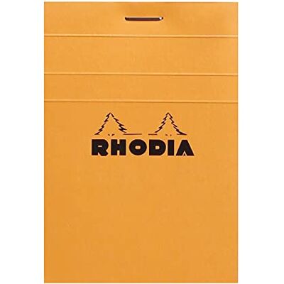 Rhodia 11200C Bloc-Notes a punto metallico N°11 Orange A7 7,4 x 10,5 cm Quadretti piccoli 80 fogli staccabili Carta Clairefontaine Bianca 80g/m² -COPERTINA in carta trattata morbida Rhodia 11200C Bloc-Notes a punto metallico N°11 Orange A7 7,4 x 10,5 cm Quadretti piccoli 80 fogli staccabili Carta Clairefontaine Bianca 80g/m² -COPERTINA in carta trattata morbida