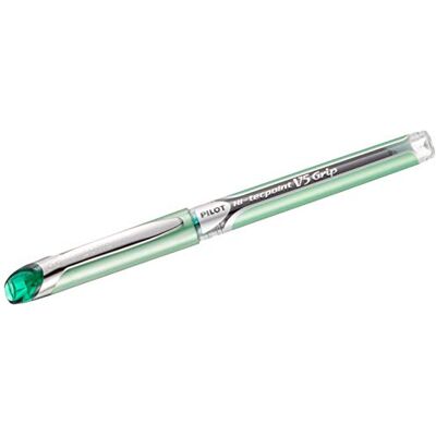 PILOT V5 Grip, penna a inchiostro liquido, punta da 0,5 mm, 1 pezzo Single Green PILOT V5 Grip, penna a inchiostro liquido, punta da 0,5 mm, 1 pezzo Single Green