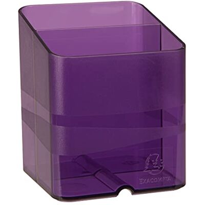 Exacompta Cod. Confezione da 10 Portapenne per scrivania Pen-Cube Chromaline 2 scomparti di dimensioni ed altezze diverse Dimensioni (PxLxA): 7,4x7,4x9,3 cm Viola traslucido Exacompta Cod. Confezione da 10 Portapenne per scrivania Pen-Cube Chromaline 2 scomparti di dimensioni ed altezze diverse Dimensioni (PxLxA): 7,4x7,4x9,3 cm Viola traslucido