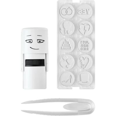 COLOP Set Little Nio con 10 Motivi di Stampa, Design Matrimonio, timbro con stampe intercambiabili a tema matrimonio, tampone grigio- Ideale per Matrimonio, Partecipazioni, conetti lanciariso COLOP Set Little Nio con 10 Motivi di Stampa, Design Matrimonio, timbro con stampe intercambiabili a tema matrimonio, tampone grigio- Ideale per Matrimonio, Partecipazioni, conetti lanciariso