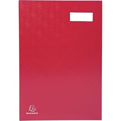 Exacompta Rif. 57025E Cartone di 8 paracolpi sterzo retro a soffietto telato porta etichetta copertina plastificata 20 scomparti in carta rosa con 3 perforazioni 24 x 35 cm rosso Exacompta Rif. 57025E Cartone di 8 paracolpi sterzo retro a soffietto telato porta etichetta copertina plastificata 20 scomparti in carta rosa con 3 perforazioni 24 x 35 cm rosso