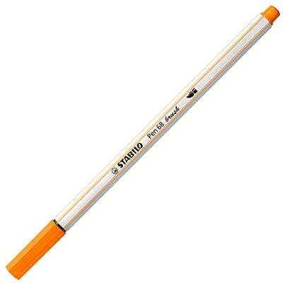 Pennarello STABILO Pen 68 con punta a pennello Arancione - Pennarello Pennarello STABILO Pen 68 con punta a pennello Arancione - Pennarello
