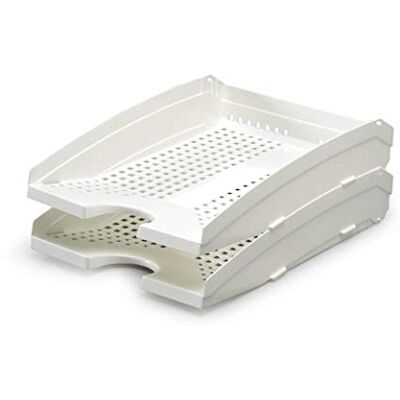 Durable Trend Vassoi per Lettere, per i Formati da DIN A4 a C4, Impilabili, Confezione da 6 Pezzi, Bianco Durable Trend Vassoi per Lettere, per i Formati da DIN A4 a C4, Impilabili, Confezione da 6 Pezzi, Bianco