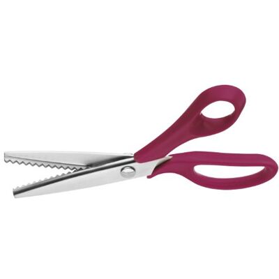 Clauss 107 Forbici Zick Zack, manico in plastica, 21 cm, colore: Magenta Clauss 107 Forbici Zick Zack, manico in plastica, 21 cm, colore: Magenta