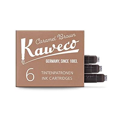 Kaweco Ink Cartridges 10000259 Confezione da 6 pezzi, colore: Marrone Kaweco Ink Cartridges 10000259 Confezione da 6 pezzi, colore: Marrone