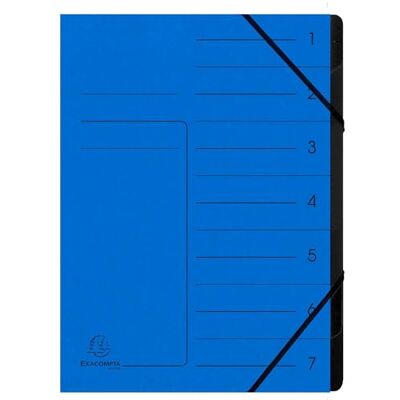Exacompta Rif. 540702E Cartone da 10 raccoglitori con dorso aggraffato, con elastico, copertina stampata in carta lucida e interna in carta riciclata nera, 7 scomparti, 24,5 x 32 cm, formato A4 Exacompta Rif. 540702E Cartone da 10 raccoglitori con dorso aggraffato, con elastico, copertina stampata in carta lucida e interna in carta riciclata nera, 7 scomparti, 24,5 x 32 cm, formato A4