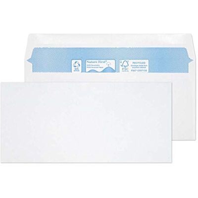 Blake Environmental 102 x 216 mm 80 g/m2 Portafoglio Gommato () Bianco, Confezione da 500 Blake Environmental 102 x 216 mm 80 g/m2 Portafoglio Gommato () Bianco, Confezione da 500