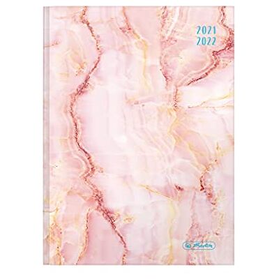 herlitz Agenda scolastica 2021/2022 Basic, formato A5, motivo: Marble rosé, 1 pezzo herlitz Agenda scolastica 2021/2022 Basic, formato A5, motivo: Marble rosé, 1 pezzo
