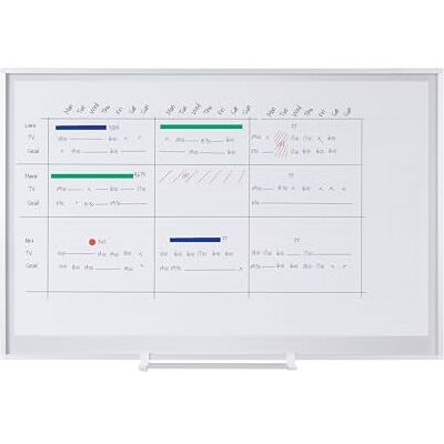 Bi-Office New Generation Lavagna Magnetica Planning Multiuso con Kit accessori, Superficie Magnetica Smaltata, 90 x 60 cm Bi-Office New Generation Lavagna Magnetica Planning Multiuso con Kit accessori, Superficie Magnetica Smaltata, 90 x 60 cm