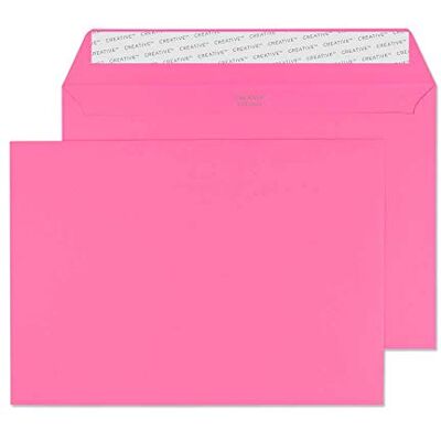 Blake Colour 162 x 229 mm 120 g/m2 Portafoglio Stacca e sigilla () Rosa fenicottero, Confezione da 500 Blake Colour 162 x 229 mm 120 g/m2 Portafoglio Stacca e sigilla () Rosa fenicottero, Confezione da 500