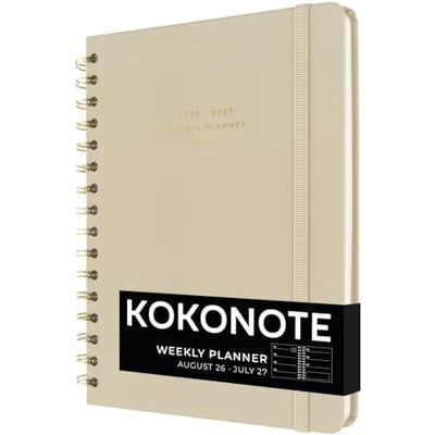 Kokonote Agenda Settimanale 2026 2027 Misty Gray Diario Scoula 2026-2027 per Università e Scuola Superiore Weekly Planner con Copertina Rigida, Segnalibri e Stickers (17x21,5 cm) Kokonote Agenda Settimanale 2026 2027 Misty Gray Diario Scoula 2026-2027 per Università e Scuola Superiore Weekly Planner con Copertina Rigida, Segnalibri e Stickers (17x21,5 cm)