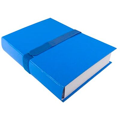 Exacompta Cartella con dorso estensibile balacron e chiusura a strappo Blu Exacompta Cartella con dorso estensibile balacron e chiusura a strappo Blu