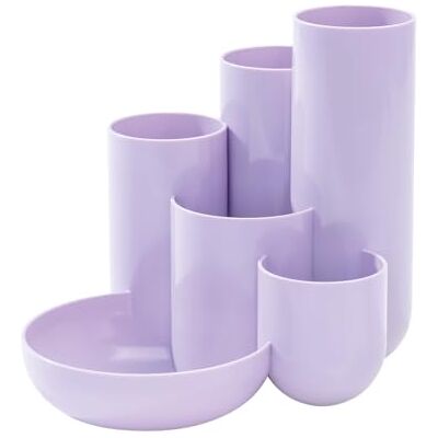 HAN 1x portapenne da scrivania CAMPUS lilla pastello 5 tubi in plastica Prodotto in Germania, 131x154x137 mm, scomparto portaoggetti, portapenne, faretra, contenitore per penne, scrivania, ufficio HAN 1x portapenne da scrivania CAMPUS lilla pastello 5 tubi in plastica Prodotto in Germania, 131x154x137 mm, scomparto portaoggetti, portapenne, faretra, contenitore per penne, scrivania, ufficio