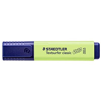 Staedtler textsurfer Classic 364 Edition Colors – Evidenziatore punta smussata 1 A 5 mm verde limone, 10 Pezzi Staedtler textsurfer Classic 364 Edition Colors – Evidenziatore punta smussata 1 A 5 mm verde limone, 10 Pezzi