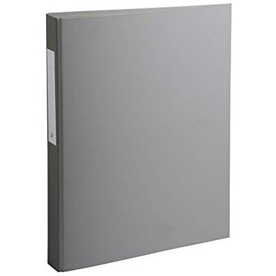 Exacompta Conf. da 10 Raccoglitori Foderati Polipropilene 2 Anelli Tondi 25 mm in Terza di Copertina Dorso 40 mm F.to Esterno 25.5x32 cm per A4 Colore Grigio Exacompta Conf. da 10 Raccoglitori Foderati Polipropilene 2 Anelli Tondi 25 mm in Terza di Copertina Dorso 40 mm F.to Esterno 25.5x32 cm per A4 Colore Grigio