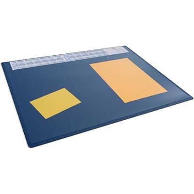 Durable Sottomano con calendario annuale, 65 x 50 cm, antiscivolo, in polipropilene, prodotto in Germania, blu, Durable Sottomano con calendario annuale, 65 x 50 cm, antiscivolo, in polipropilene, prodotto in Germania, blu,