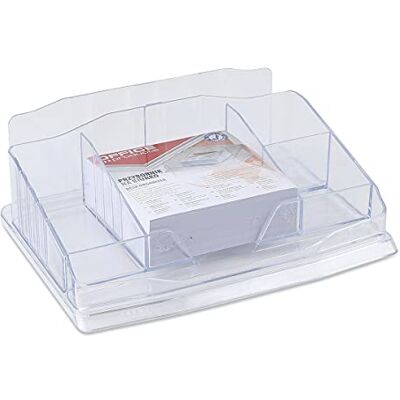 OFFICER PRODUCTS Office PRODUCTS Organizzatore da scrivania con foglietti in plastica trasparente/tipo 6 scomparti/stile sulla scrivania con foglietti per appunti, polistirolo/divisori, 6, colore trasparente OFFICER PRODUCTS Office PRODUCTS Organizzatore da scrivania con foglietti in plastica trasparente/tipo 6 scomparti/stile sulla scrivania con foglietti per appunti, polistirolo/divisori, 6, colore trasparente
