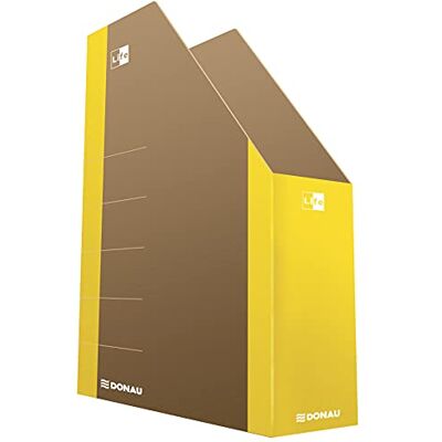 DONAU Life Contenitore per documenti in cartone, formato A4, colore: Giallo/Tipo A4/80 / Kind-Foldable/Material-Cartone/Etichetta-Spazio per Descrizione/Colore-Giallo/Formato-A4 / Peso (g/m2)-800 DONAU Life Contenitore per documenti in cartone, formato A4, colore: Giallo/Tipo A4/80 / Kind-Foldable/Material-Cartone/Etichetta-Spazio per Descrizione/Colore-Giallo/Formato-A4 / Peso (g/m2)-800