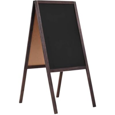 vidaXL Lavagna Bifacciale con Cavalletto in Legno di Cedro 40x60 cm vidaXL Lavagna Bifacciale con Cavalletto in Legno di Cedro 40x60 cm