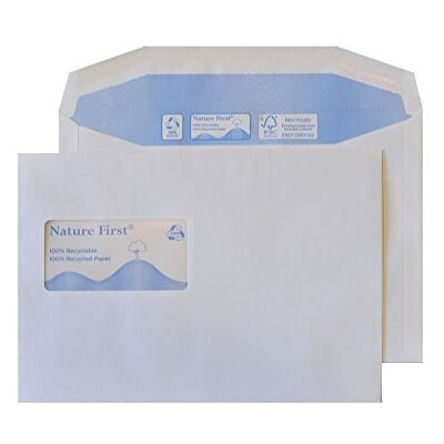 Blake Environmental 162 x 229 mm 90 g/m2 Portafoglio per spedizioni Gommato () Bianco, Confezione da 500 Blake Environmental 162 x 229 mm 90 g/m2 Portafoglio per spedizioni Gommato () Bianco, Confezione da 500