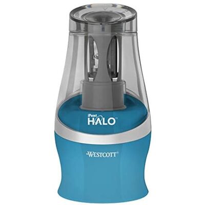 Westcott iPoint HALO Temperamatite a batteria, colore: Turchese Westcott iPoint HALO Temperamatite a batteria, colore: Turchese