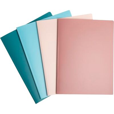 Exacompta Rif. 86470E Confezione da 4 portadocumenti Skandi, 40 buste a grana 80 viste, per A4, dim 24 x 32 cm, copertina semirigida in polipro riciclato, 4 colori assortiti Exacompta Rif. 86470E Confezione da 4 portadocumenti Skandi, 40 buste a grana 80 viste, per A4, dim 24 x 32 cm, copertina semirigida in polipro riciclato, 4 colori assortiti
