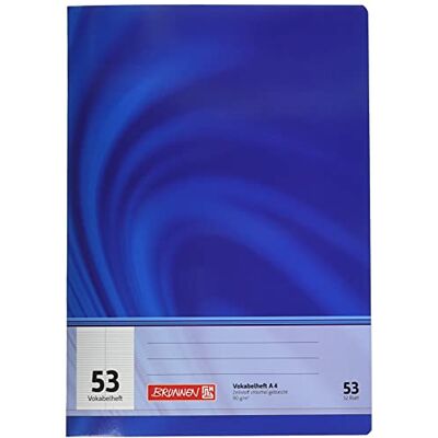 BRUNNEN Quaderno per vocaboli, formato A4 Premium, 32 fogli a righe, con linea divisoria BRUNNEN Quaderno per vocaboli, formato A4 Premium, 32 fogli a righe, con linea divisoria