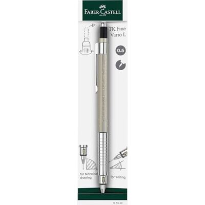 Faber-Castell Matita meccanica TK-Fine Vario L 0,5 mm, Oro Champagne, mina con meccanismo morbido/duro Faber-Castell Matita meccanica TK-Fine Vario L 0,5 mm, Oro Champagne, mina con meccanismo morbido/duro
