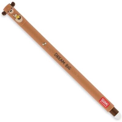 Legami Penna Gel Cancellabile, Sfera sull'Estremità per Rimuovere l'Inchiostro senza Consumare il Foglio Inchiostro RossoTermosensibile, Diametro Punta 0,7 mm tema Teddy Bear Legami Penna Gel Cancellabile, Sfera sull'Estremità per Rimuovere l'Inchiostro senza Consumare il Foglio Inchiostro RossoTermosensibile, Diametro Punta 0,7 mm tema Teddy Bear