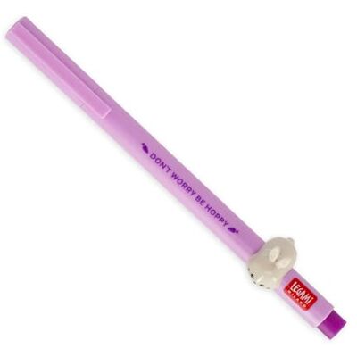 Legami Penna Gel con Animaletto Decorativo Lovely Friends, Tema Bunny, Evita il Rotolamento, Inchiostro Viola, Animaletto Rimovibile e Ricombinabile, Punta 0,5 mm Legami Penna Gel con Animaletto Decorativo Lovely Friends, Tema Bunny, Evita il Rotolamento, Inchiostro Viola, Animaletto Rimovibile e Ricombinabile, Punta 0,5 mm