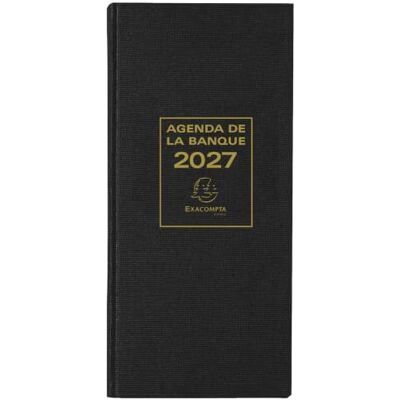 Exacompta 38681 Agenda 2018 banchiere ampio, 34 x 16 cm, Nero Exacompta 38681 Agenda 2018 banchiere ampio, 34 x 16 cm, Nero